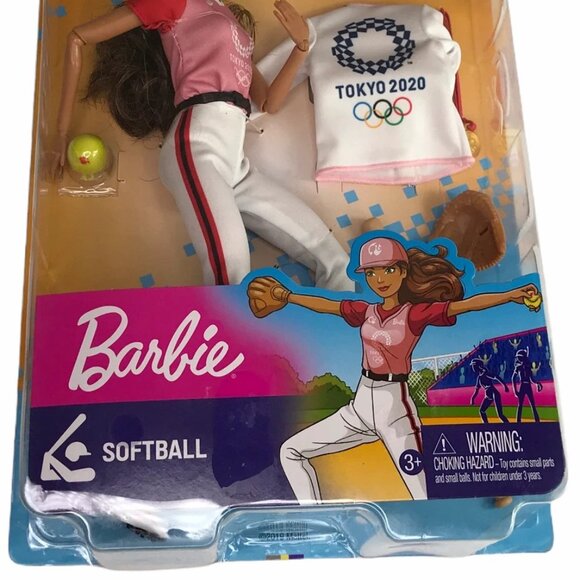 New Barbie Olympics Softball Doll 2021 Tokyo - Picture 5 of 5